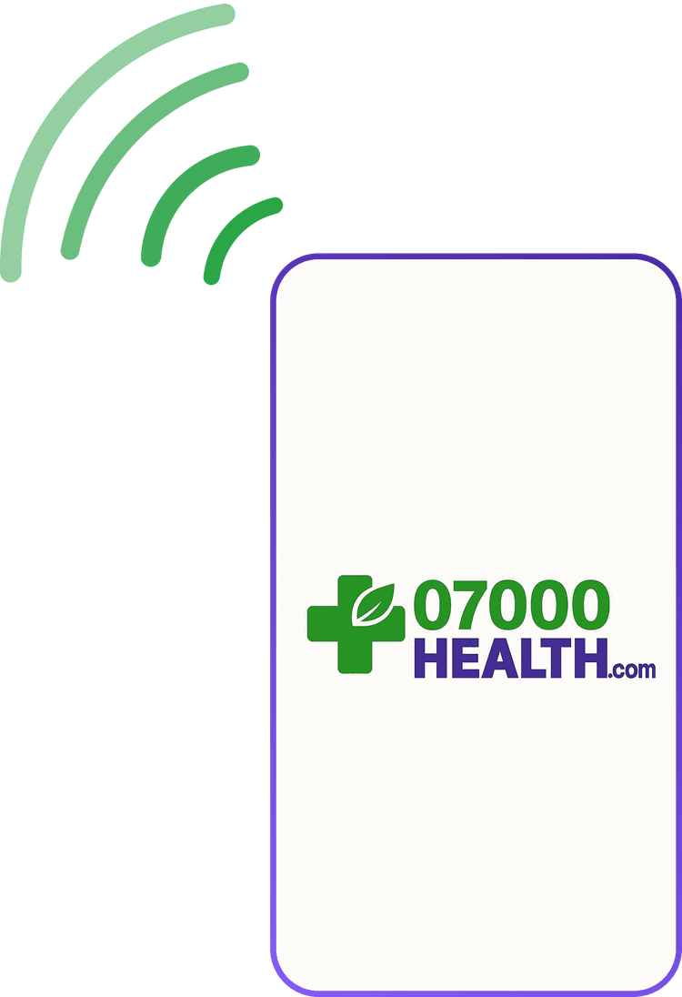 Phone with healthcare app